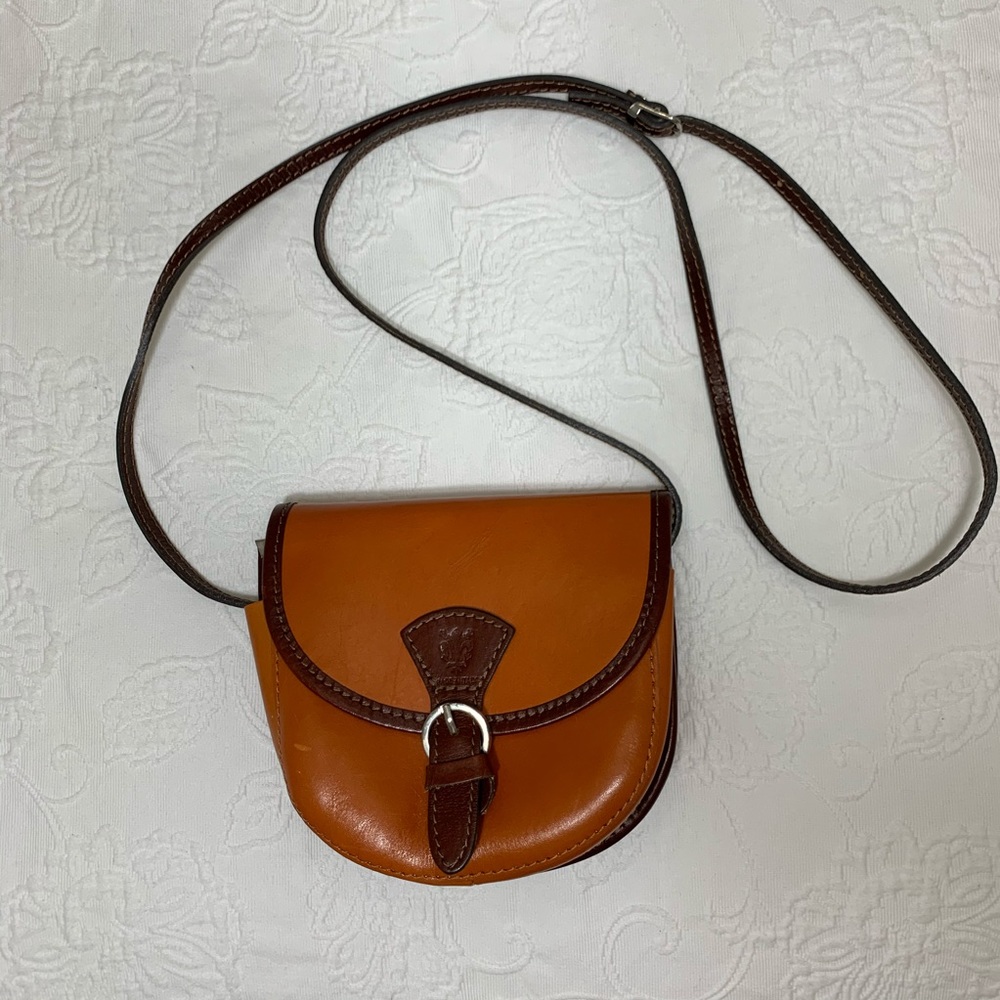 Genuine Leather Crossbody Bag From Italy